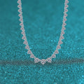 Gorgeous Full Diamond Stackable Pendant Women's 12.1CT Moissanite PT950 Platinum - Hand-finished, neck-fitting, comfortable wear