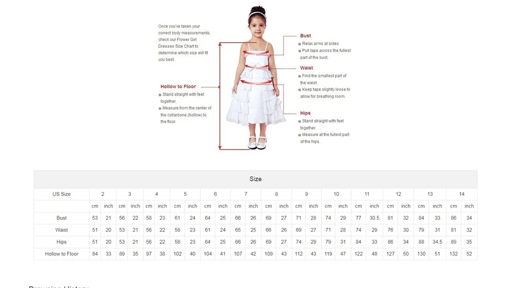 MisShow Flower Girl Dresses Princess For Wedding Party Bow Tie Back Girls Lace Dress For Kids 3-9 Years Ball Gown