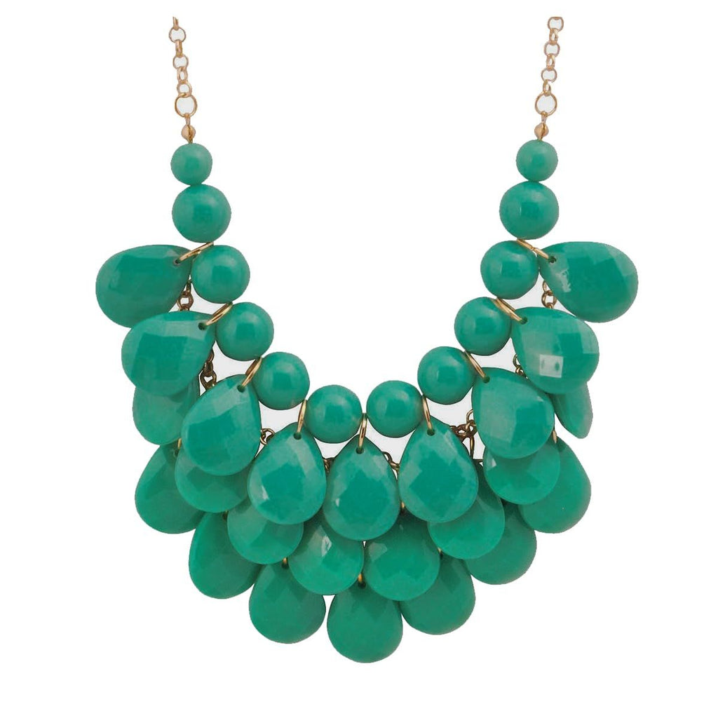 Jane Stone Fashion Statement Collar Necklace Vintage Openwork Bib Costume Jewelry