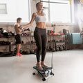 Exercise Stepper for Women Mini Fitness Stepper with 2 Resistance Bands LCD Monitor Max 330.7LBS Load Stair Stepper Quiet Stepper
