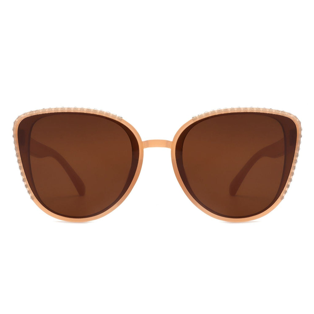 Women Rhinestone Fashion Cat Eye Sunglasses