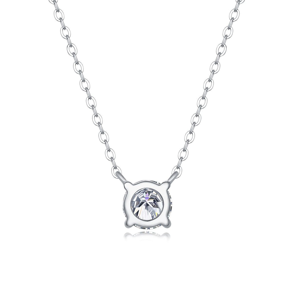 My Heart Will Last Forever - A fashionable and trendy jewelry necklace pendant set with 1-carat and 2-carat Moissanite S925 sterling silver