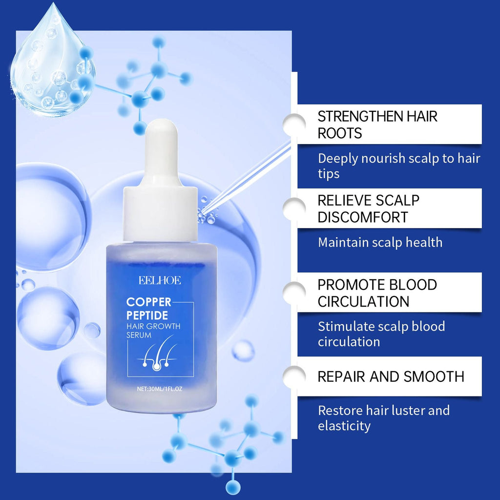 Copper Peptide Hair Care Essence Liquid - Nourishes hair makes it smooth and shiny and provides moisture Hair Care Essential Oil
