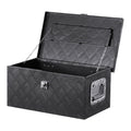 20"x12"x9.5" Heavy Duty Aluminum Truck Bed Tool Box for Pickup RV Black