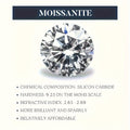 1 piece heart necklace 925 silver moissanite diamond