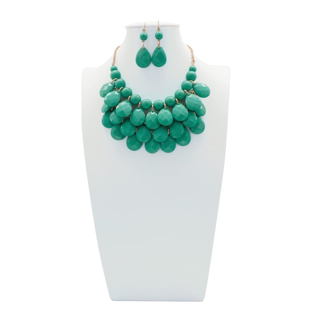 Jane Stone Fashion Statement Collar Necklace Vintage Openwork Bib Costume Jewelry