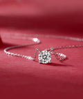 My Heart Will Last Forever - A fashionable and trendy jewelry necklace pendant set with 1-carat and 2-carat Moissanite S925 sterling silver