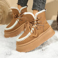 Sherpa Lined Platform Snow Boots